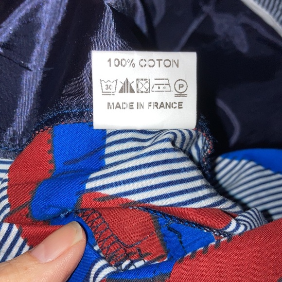 MAISON CHATEAU ROUGE sz M Vibrant printed 100% cotton trousers - Picture 5 of 7